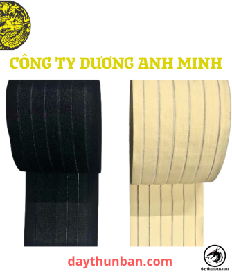 DÂY THUN KIỂU BẢN LỚN DÙNG LÀM ĐAI NỊT BỤNG VÀ DÂY ĐAI VÁY ĐẦM , ĐAI LƯNG THOÁNG KHÍ
