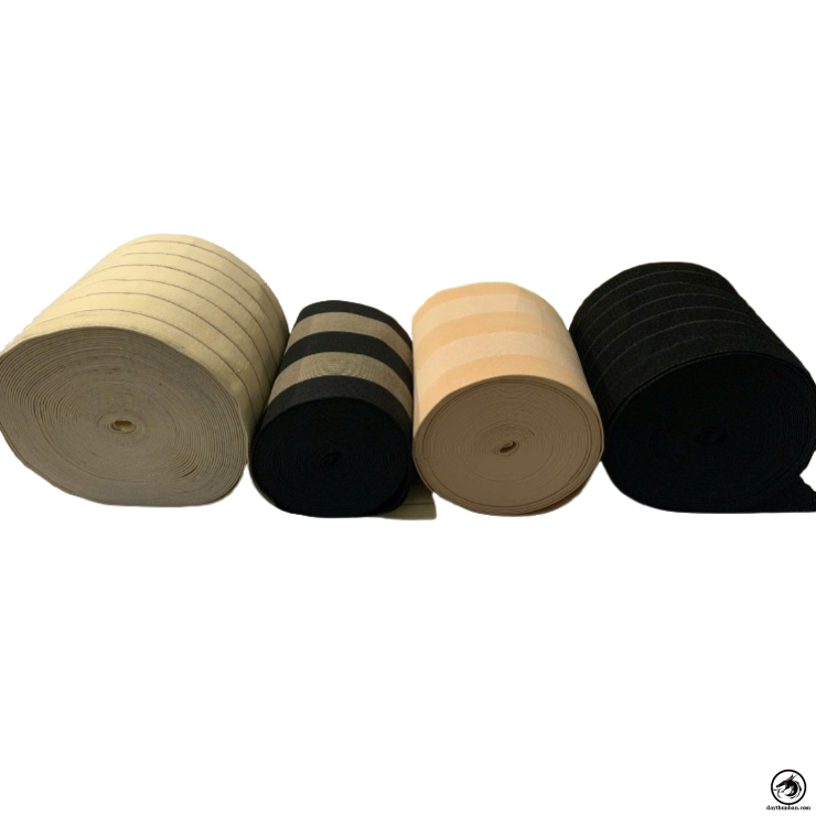 DÂY THUN KIỂU BẢN LỚN DÙNG LÀM ĐAI NỊT BỤNG VÀ DÂY ĐAI VÁY ĐẦM , ĐAI LƯNG THOÁNG KHÍ