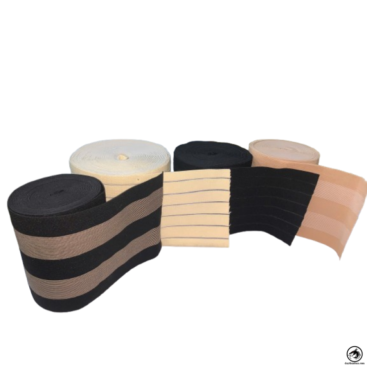 DÂY THUN KIỂU BẢN LỚN DÙNG LÀM ĐAI NỊT BỤNG VÀ DÂY ĐAI VÁY ĐẦM , ĐAI LƯNG